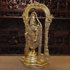 Brass Balaji Statue Fine Work, Crafted by Artist in Thanjavur (Masterpiece), Special Gold Finish  39.5"