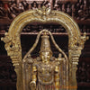 Brass Balaji Statue Fine Work, Crafted by Artist in Thanjavur (Masterpiece), Special Gold Finish  39.5"