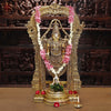 Brass Balaji Statue Fine Work, Crafted by Artist in Thanjavur (Masterpiece), Special Gold Finish  39.5"