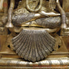 Brass Padmavati (Lakshmi) statue seated,Handcrafted by the Master Artist of Thanjavur, Smooth finish 30"