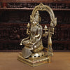 Brass Padmavati (Lakshmi) statue seated,Handcrafted by the Master Artist of Thanjavur, Smooth finish 30"