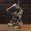 Brass Tara Idol with Sword, Black Patina & Golden Finish 32"