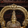 Brass Padmavati (Lakshmi) sitting statue, Handcrafted by the Master Artist of Thanjavur, Golden Fine finish 30"