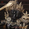 Brass Tara Idol with Sword, Black Patina & Golden Finish 32"