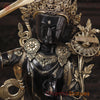 Brass Tara Idol with Sword, Black Patina & Golden Finish 32"