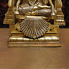 Brass Padmavati (Lakshmi) sitting statue, Handcrafted by the Master Artist of Thanjavur, Golden Fine finish 30"