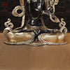 Brass Tara Idol with Sword, Black Patina & Golden Finish 32"