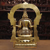 Brass Padmavati (Lakshmi) sitting statue, Handcrafted by the Master Artist of Thanjavur, Golden Fine finish 30"