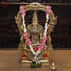 Brass Padmavati (Lakshmi) sitting statue, Handcrafted by the Master Artist of Thanjavur, Golden Fine finish 30"