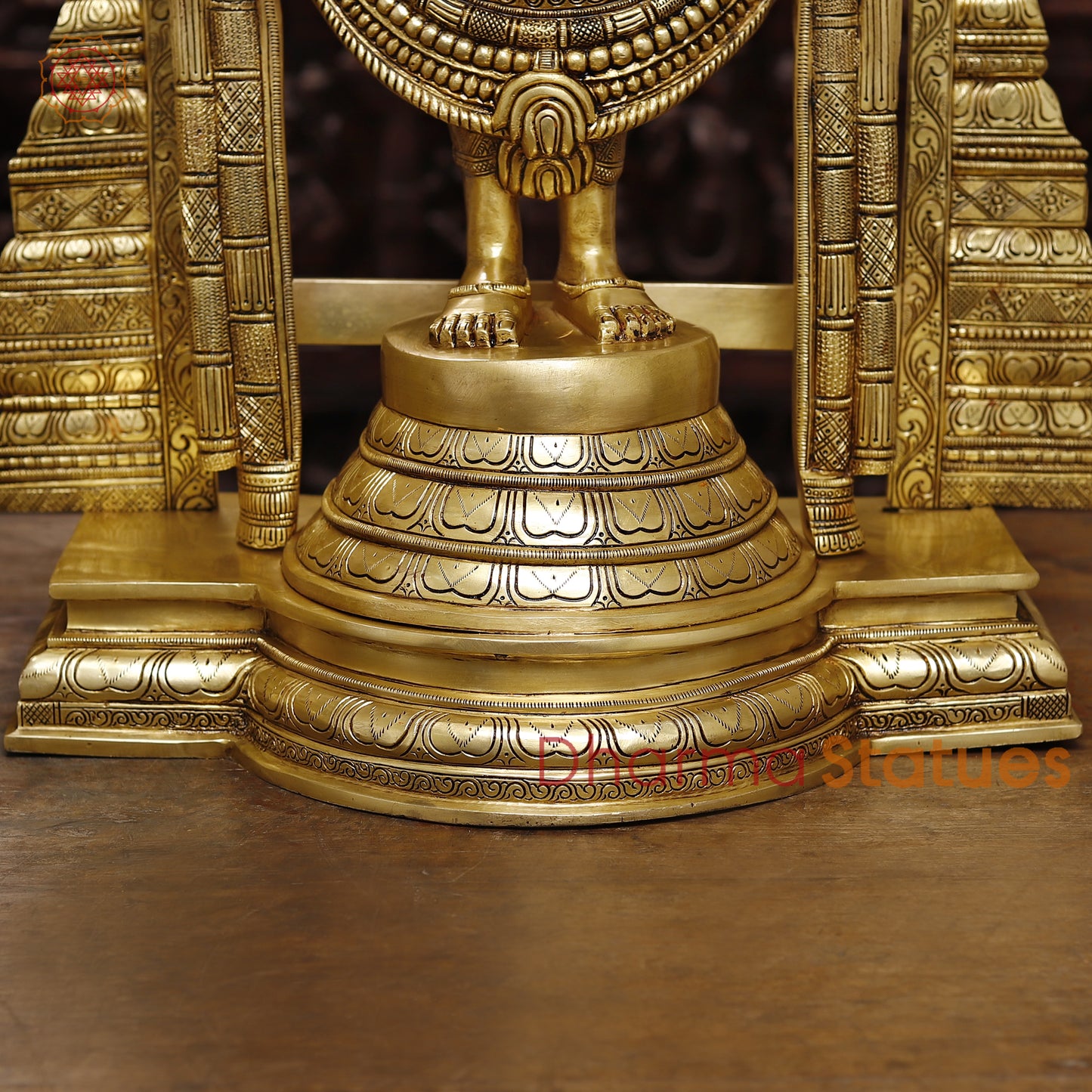 Brass Lakshmi & Tirupati Balaji, Fine Golden Finish, 39.5"