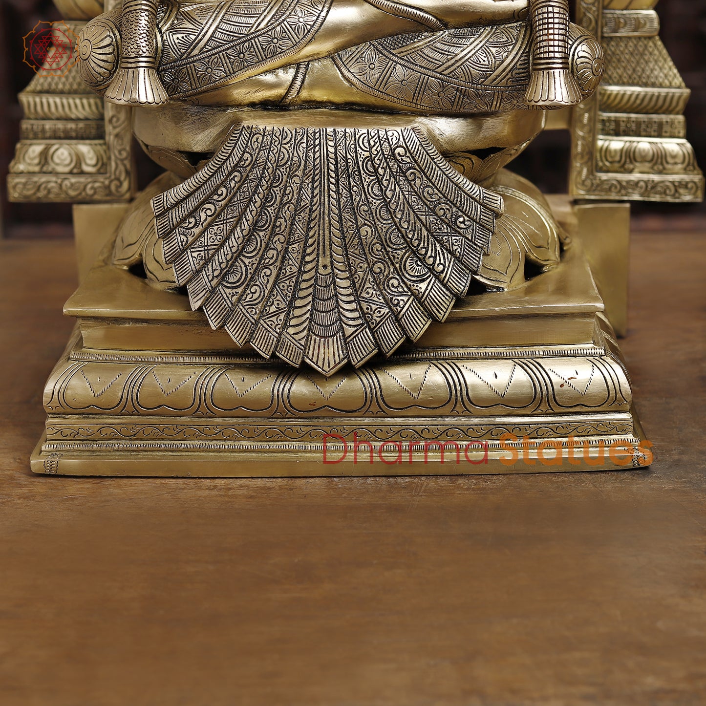 Brass Lakshmi & Tirupati Balaji, Fine Golden Finish, 39.5"