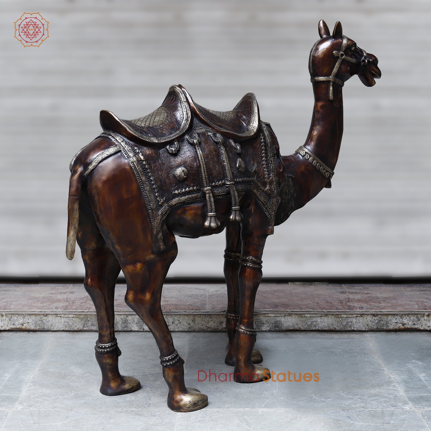 Brass Camel, Copper & Golden Finish, 49"