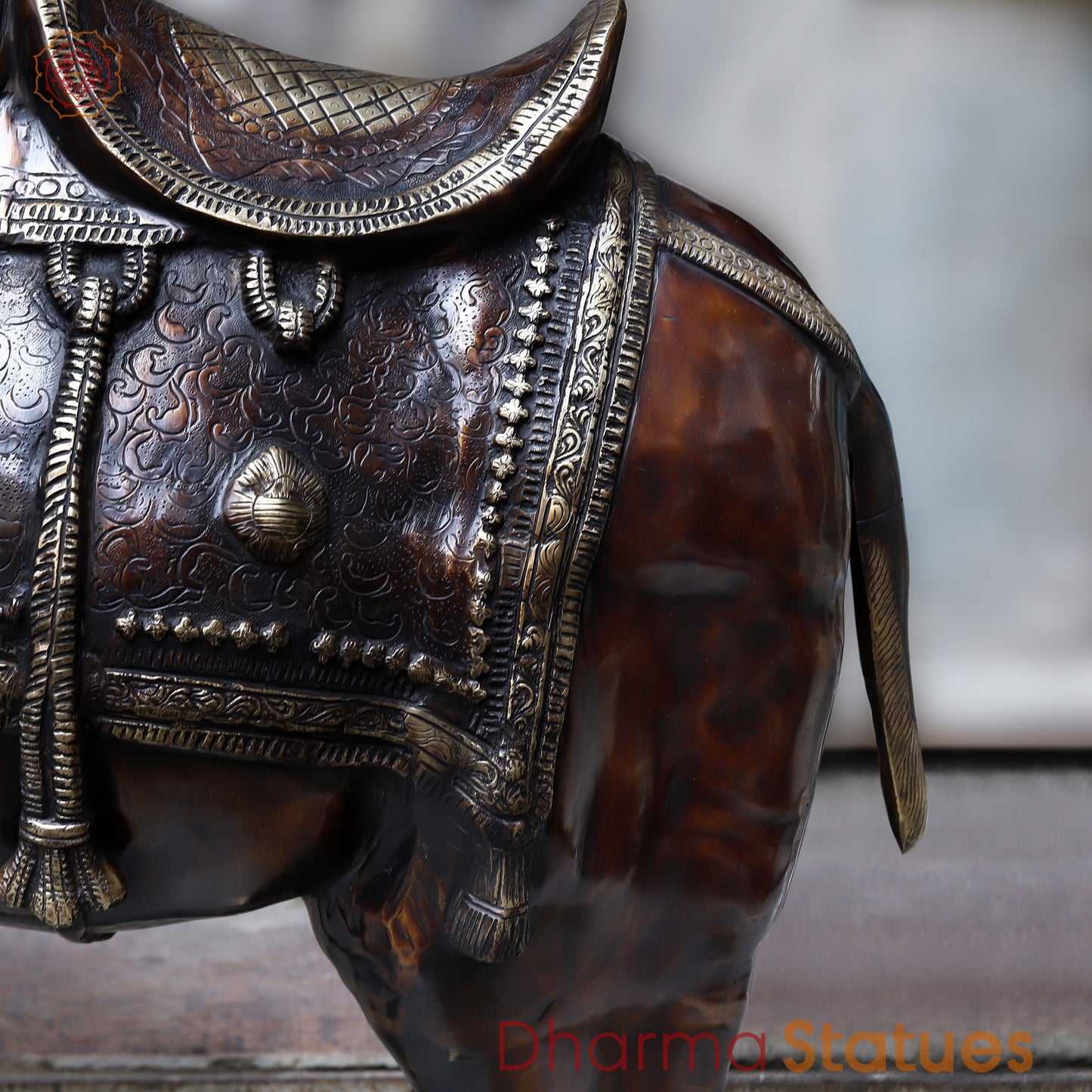 Brass Camel, Copper & Golden Finish, 49"