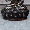 Brass Buddha seated With carving, Copper & Smooth Finish, 44"