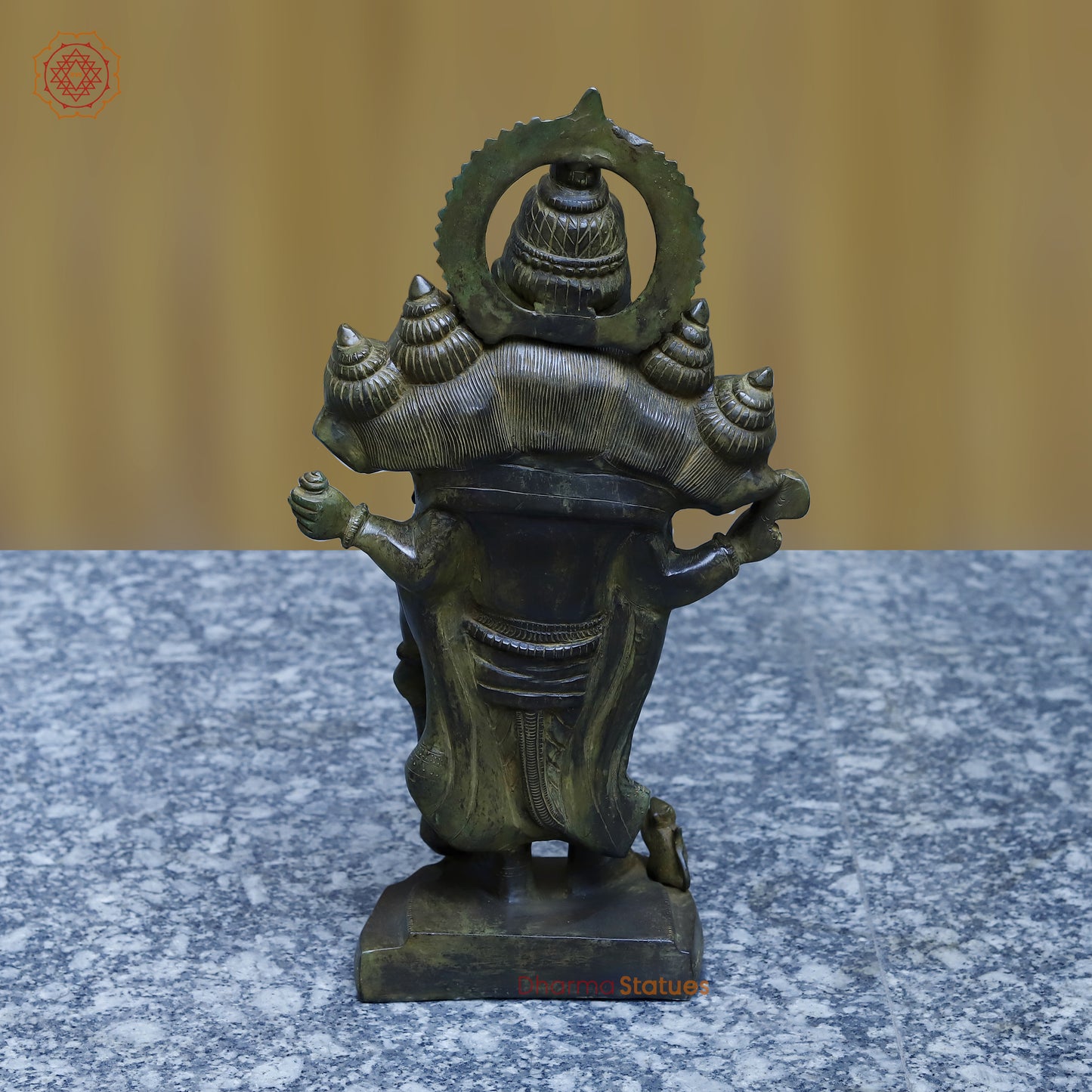 Buy Panchmukhi Ganesh, Antique Green Finish, 19"