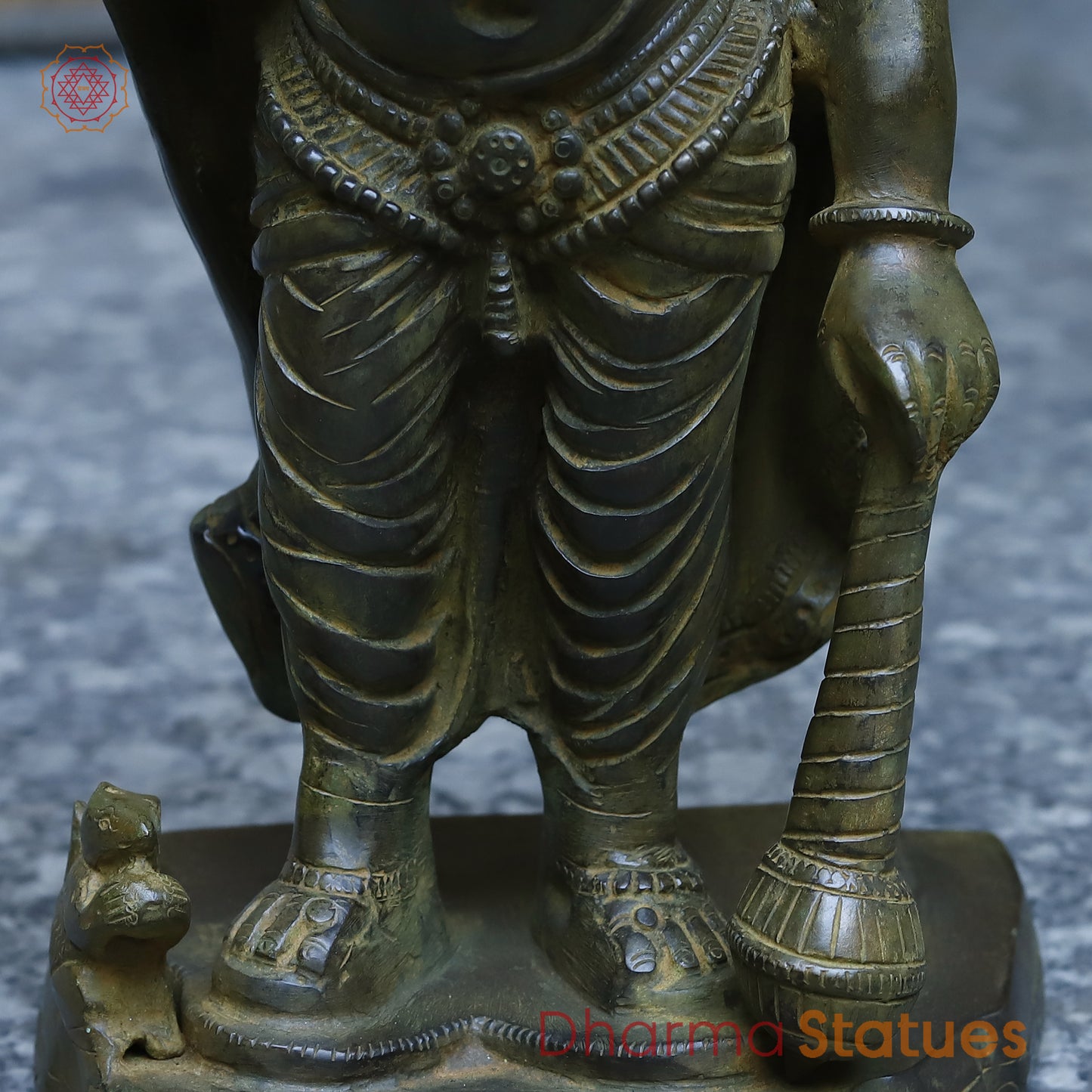 Buy Panchmukhi Ganesh, Antique Green Finish, 19"