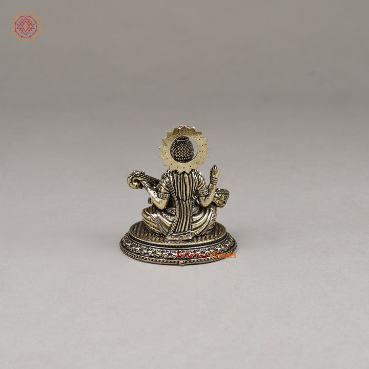 Brass Saraswati, 3"