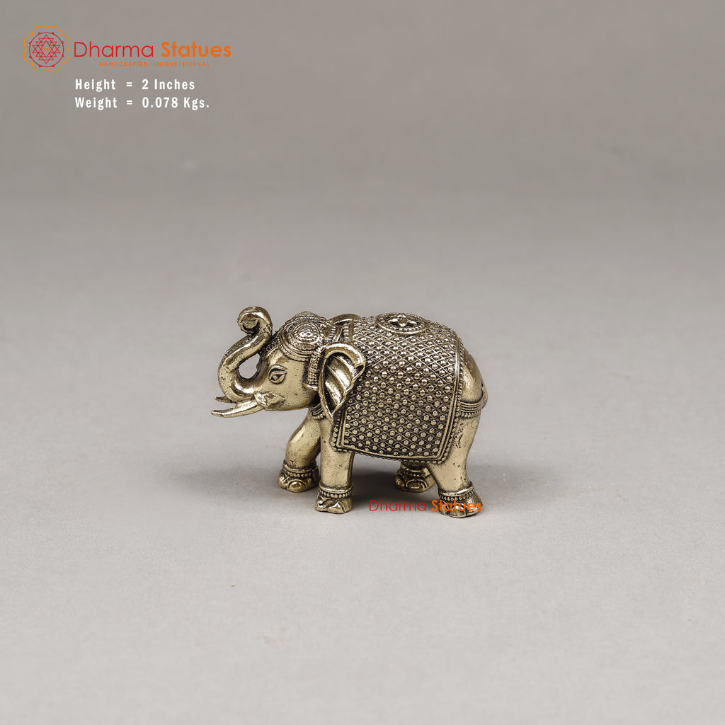 Brass Elephant, 2"