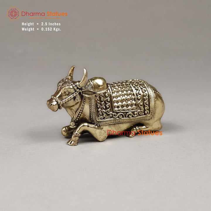 Brass Nandi, 2.5"