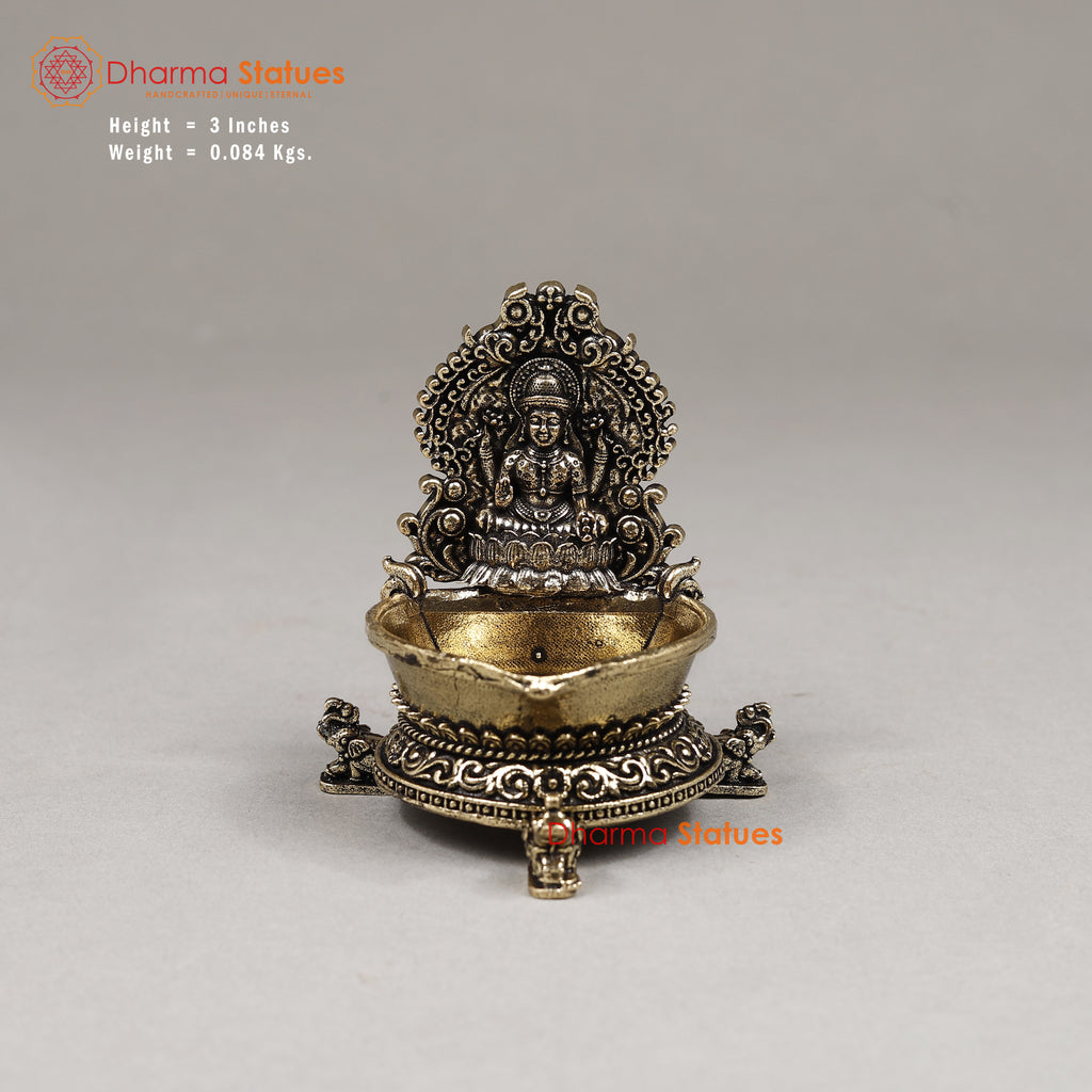 Brass Lakshmi Diya, 3"