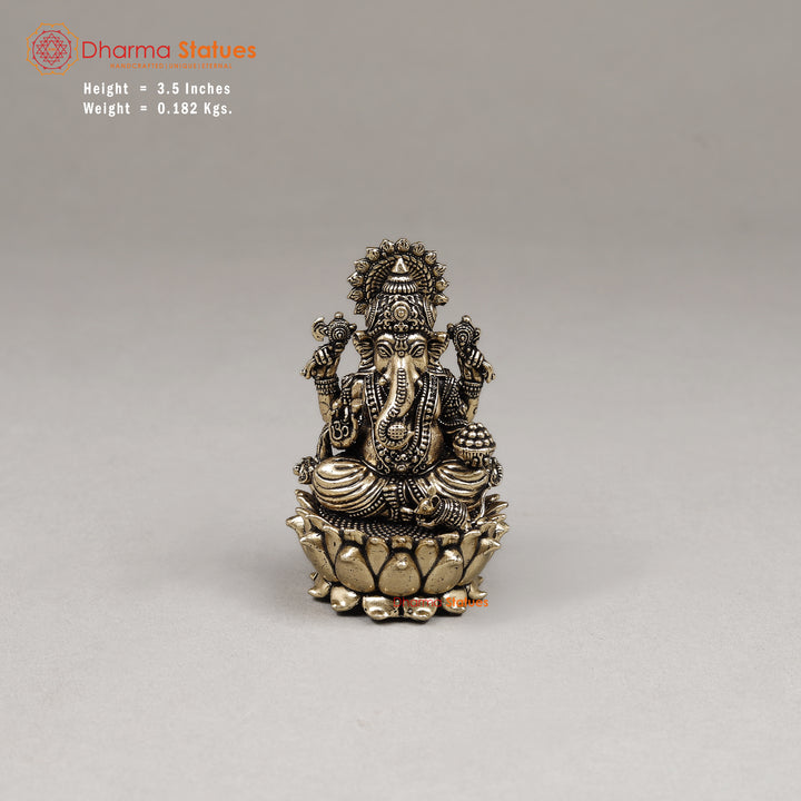 Brass Ganesh, 3.5"