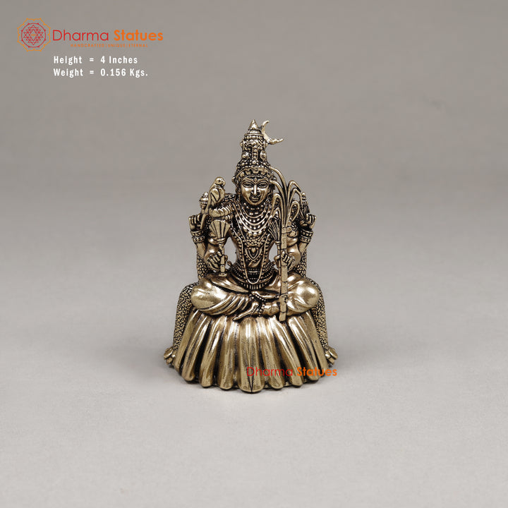 Brass Kamakshi Amman, 4"