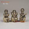 Brass Lakshmi, Ganesh & Saraswati, 4"