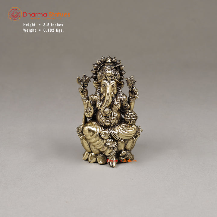 Brass Ganesh, 3.5"