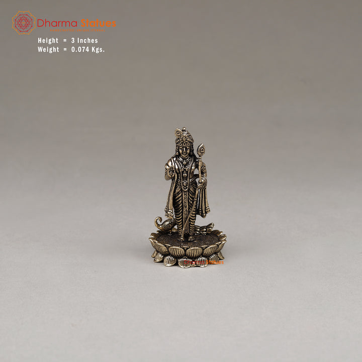 Brass Kartikeya, 3"