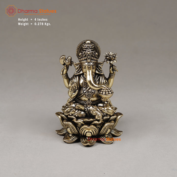 Brass Ganesh, 4"