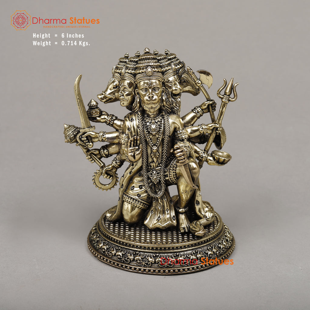 Brass Hanuman, 6"