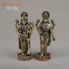 Brass Vishnu & Lakshmi, 6"