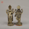 Brass Vishnu & Lakshmi, 6"