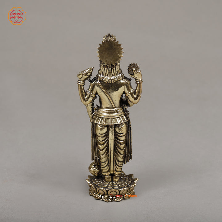 Brass Vishnu, 6"