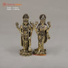 Brass Vishnu & Lakshmi, 5"