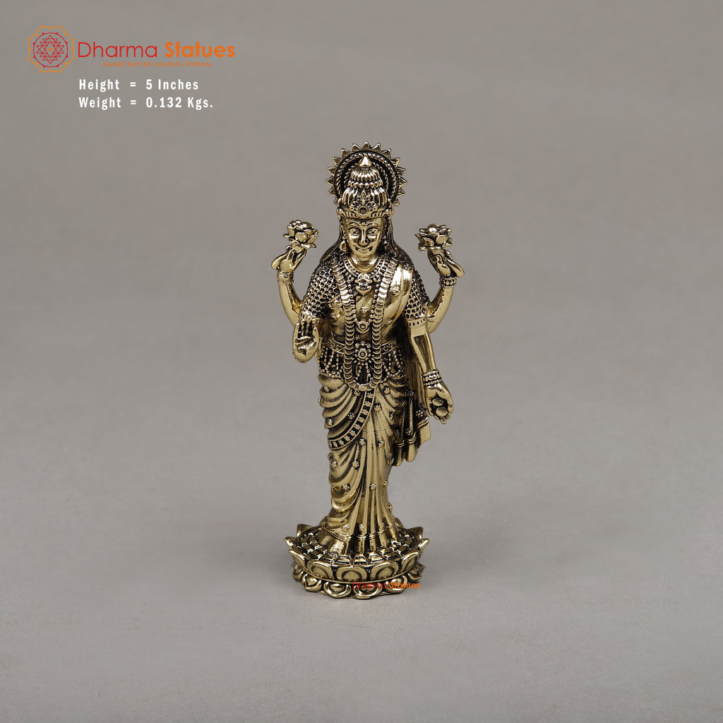 Brass Lakshmi, 5"