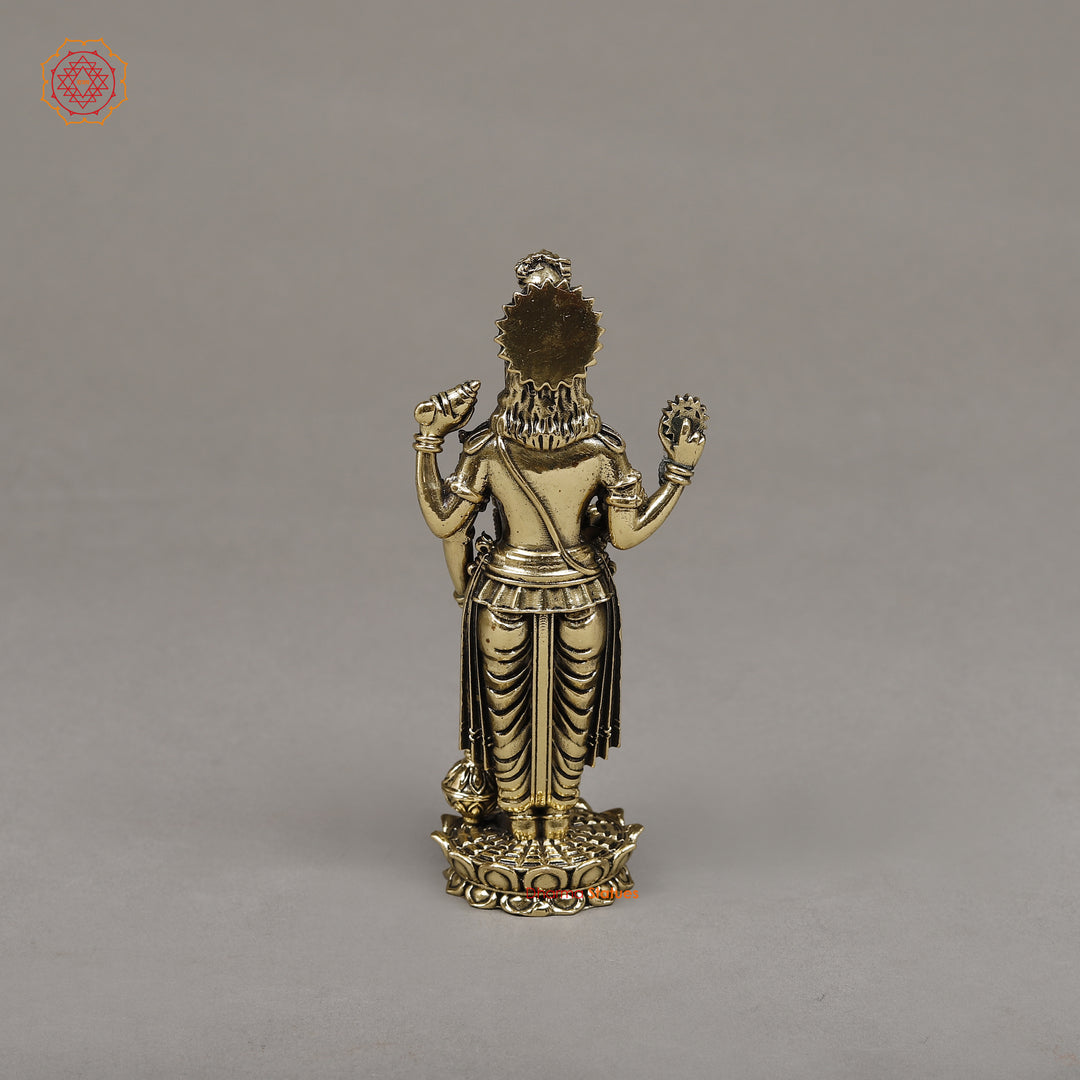 Brass Vishnu, 5"