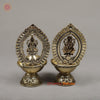 Brass Lakshmi & Ganesh Diya (Lamp), 4.5"