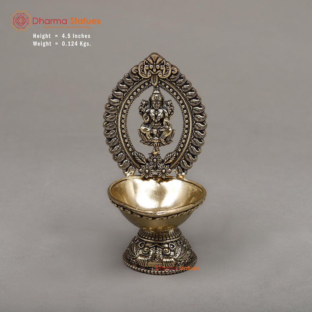 Brass Lakshmi, 4.5"