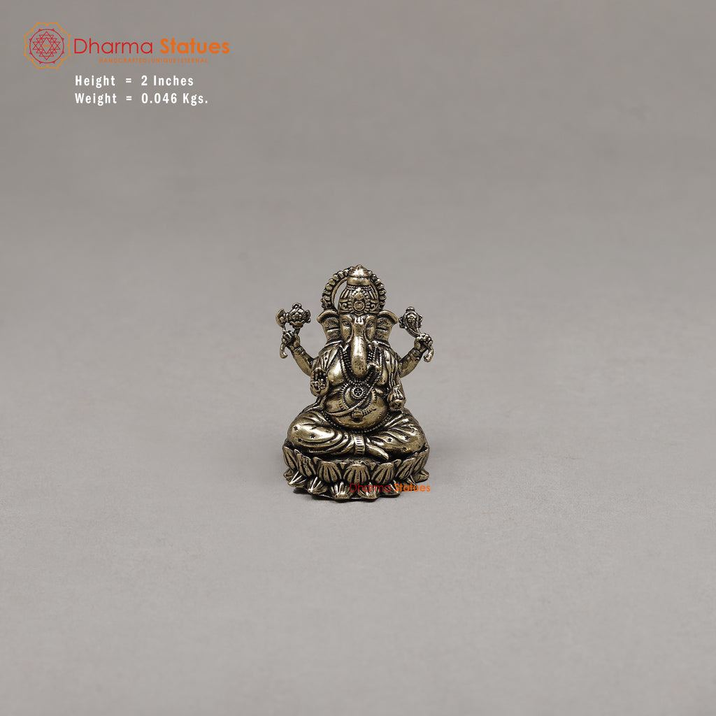 Brass Ganesh, 2"