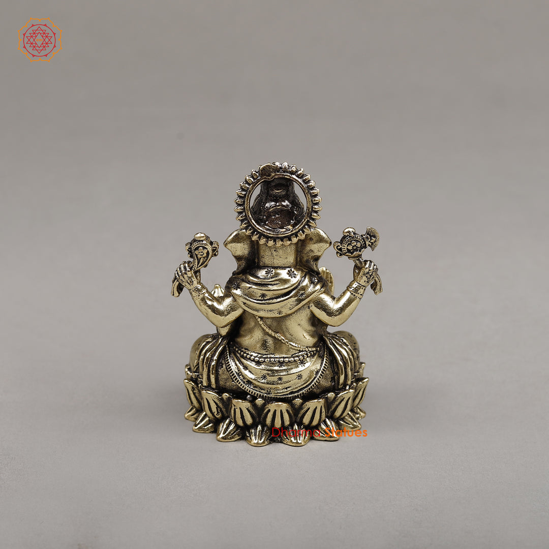 Brass Ganesh, 3"