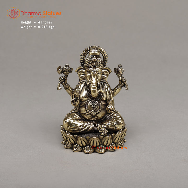 Brass Ganesh, 4"