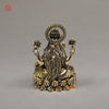 Brass Lakshmi Seated, Fine Golden Finish 5"