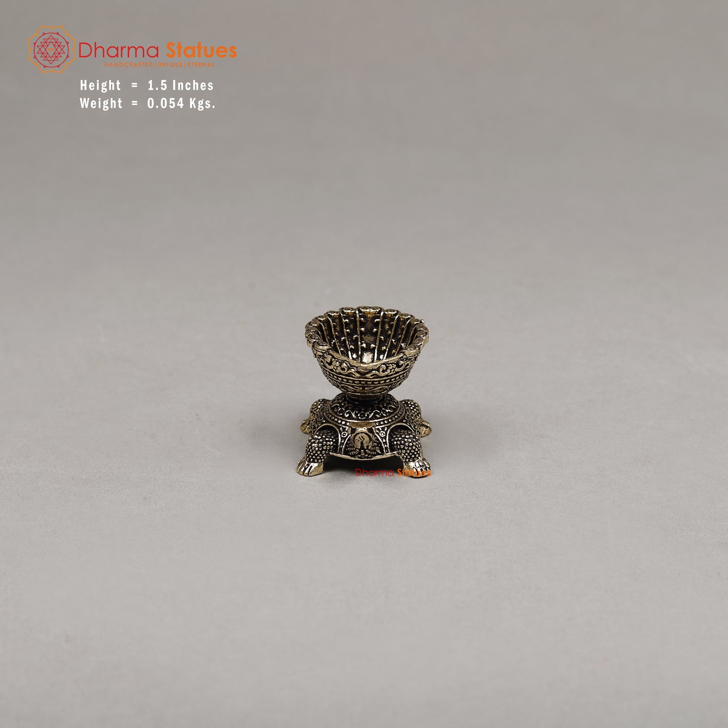Brass Tortoise Oil Lamp (Diya ), 1.5"