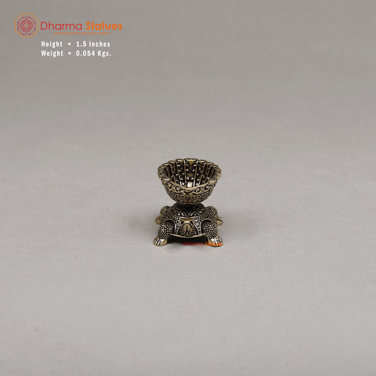 Brass Tortoise Oil Lamp (Diya ), 1.5"