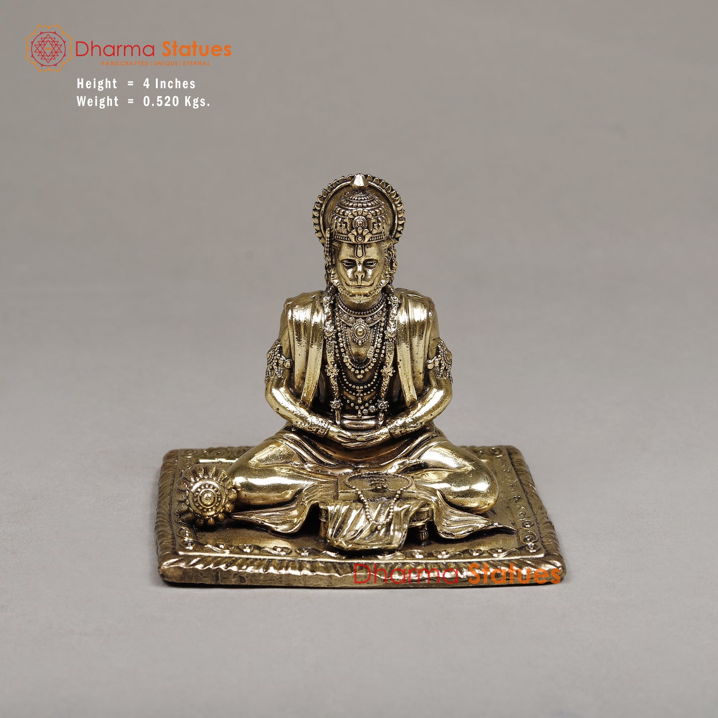 Brass Hanuman, 4"