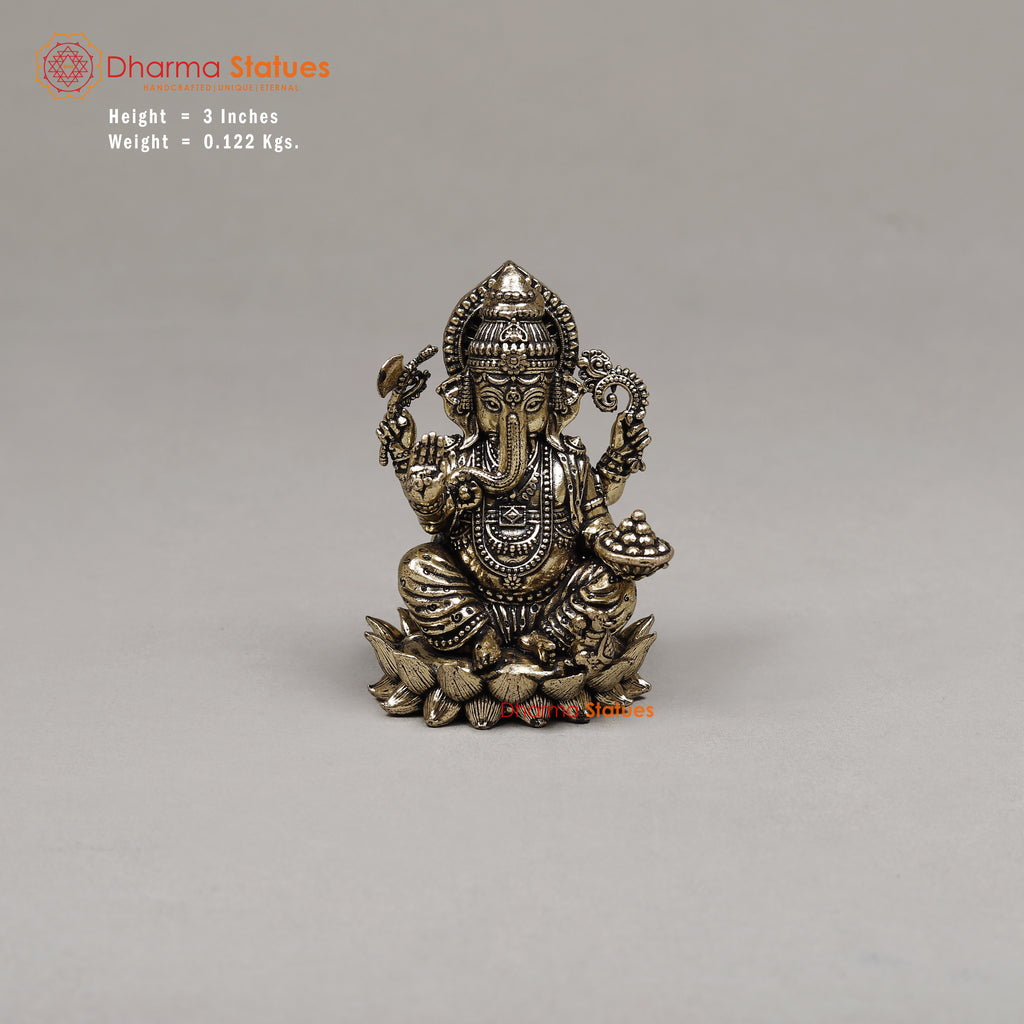 Brass Ganesh, 3"