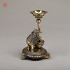 Brass Elephant Lamp (Diya), 5.5"