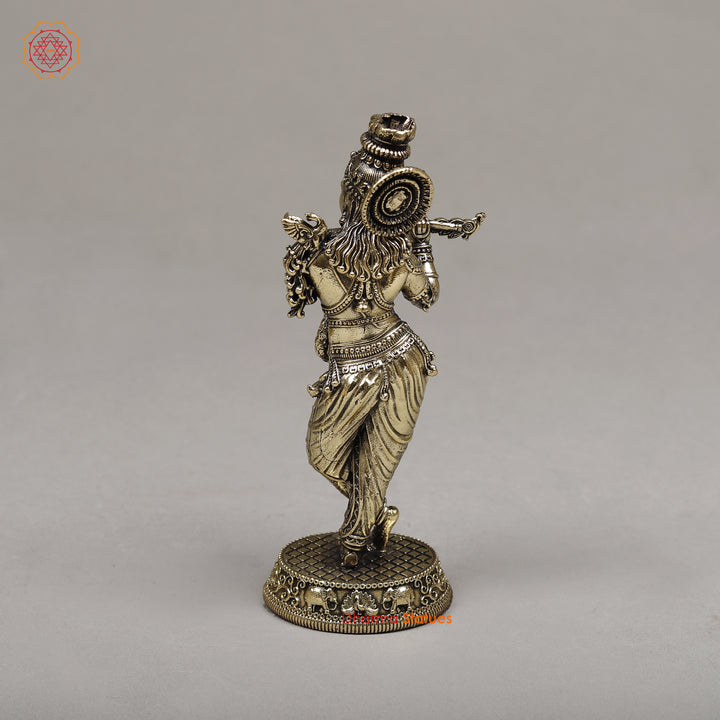 Brass Krishna, 5.5"