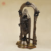 Brass Tirupati Balaji with Frame, Black & Golden Finish, 39"